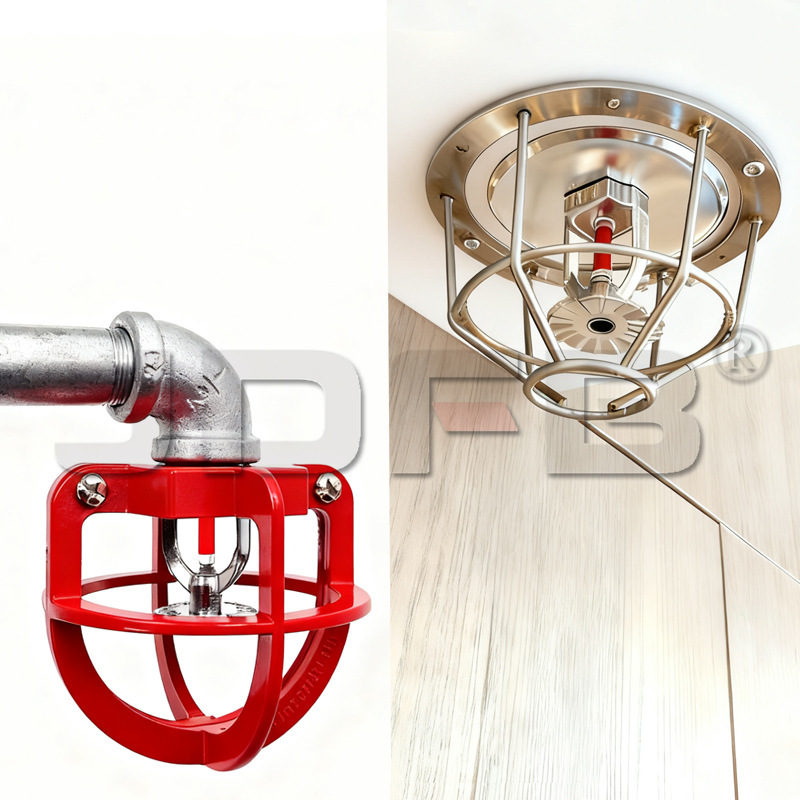Fire sprinkler head protective cover protective cover bracket Nozzle protection frame anti-collision spray cover does not need to be disassembled manufacturer Fire sprinkler head protective cover protective cover bracket Nozzle protection frame anti-collision spray cover does not need to be disassembled manufacturer