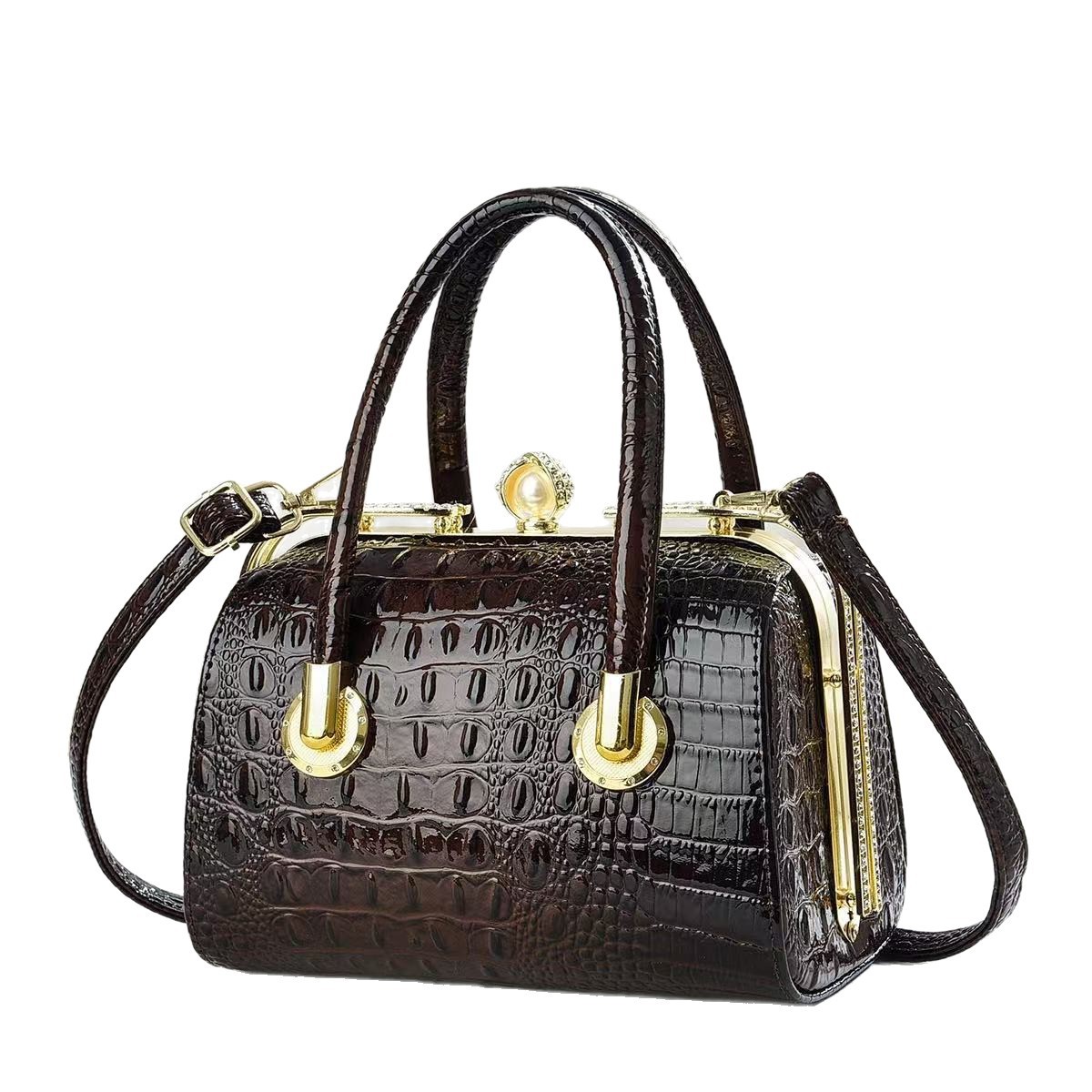 Bolso de cena para mujeres 2025, nuevo bolso de mano universal, bolso de hombro, bolso de viaje elegante de mujer, bolso de diamante de abrazadera de mujer