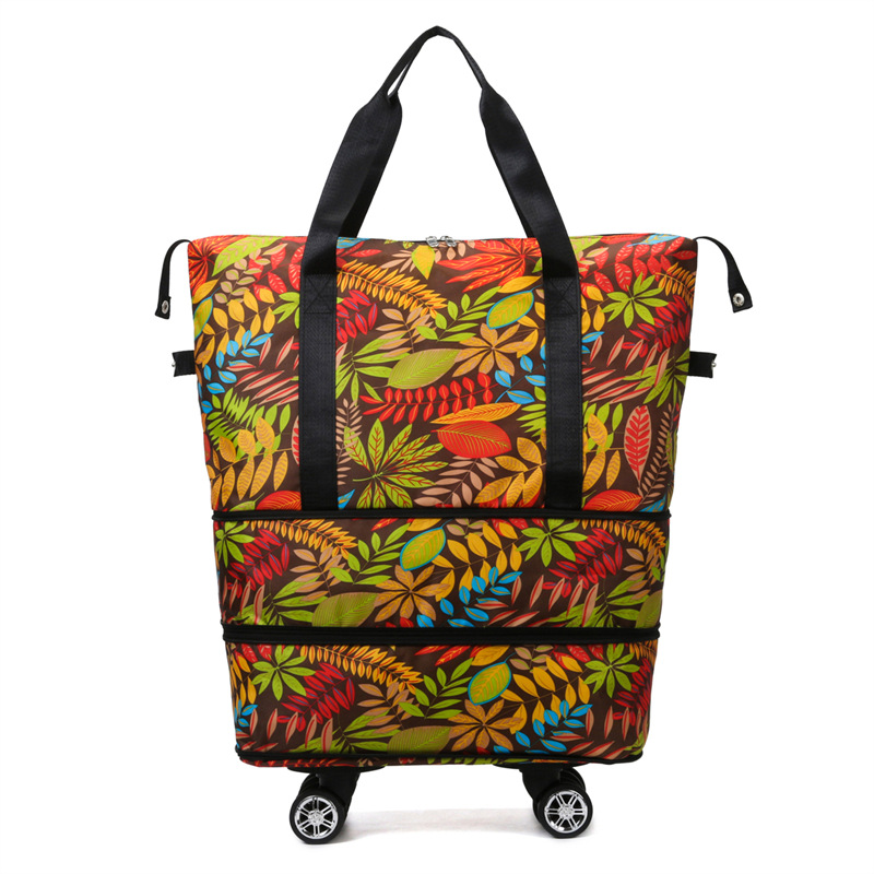 Bolsa de viaje de expansión de doble capa con rueda universal de separación en seco y húmedo de gran capacidad, bolsa de equipaje de mano, bolsa de deporte y fitness