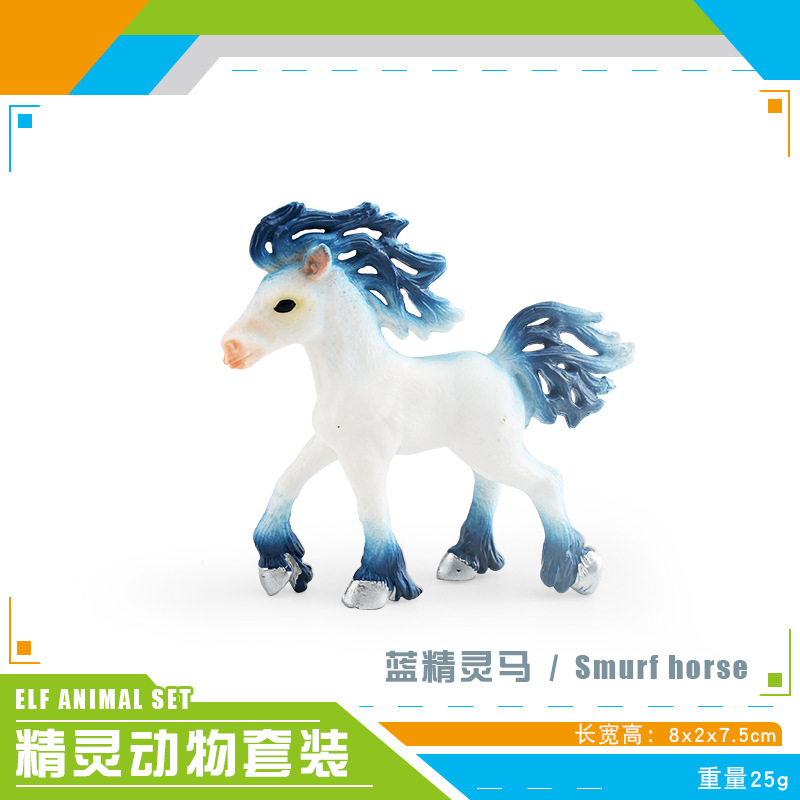 Juguete de plástico sólido de unicornio y Pegaso de tamaño mediano, modelo de simulación de cuento de hadas mítico, ideal para la venta transfronteriza en Amazon.