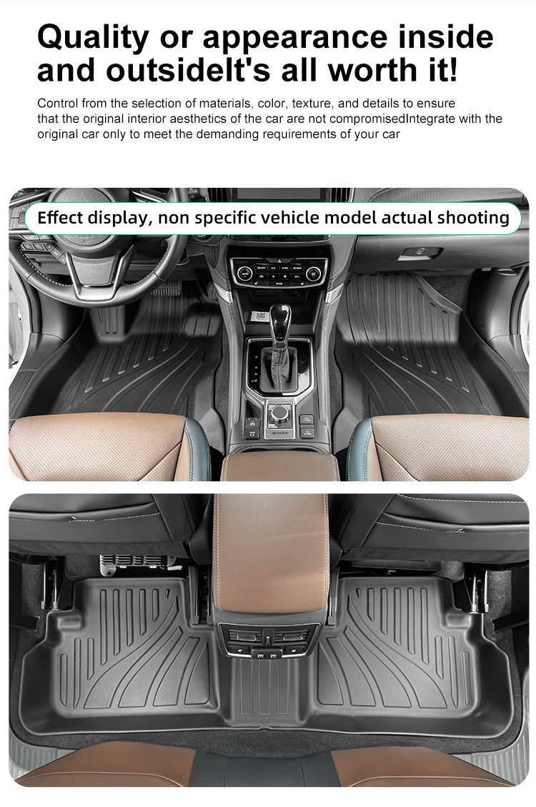 TPE Car Floor Mats for 23-25 Hyundai IONIQ 6 + Trunk Mat