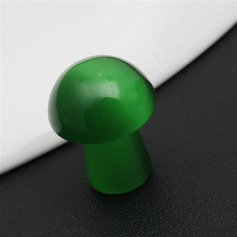 Cristal de ágata piedra semipreciosa Mini seta decoración maceta pecera DIY joyería decorativa seta transfronteriza