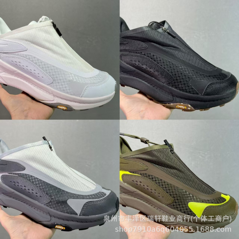 Putian Pure Original Cross-Border One One Mesh Zipper Low-Top Outdoor Cross-Country Running Shoes Cushioning Breathable Sports Shoes