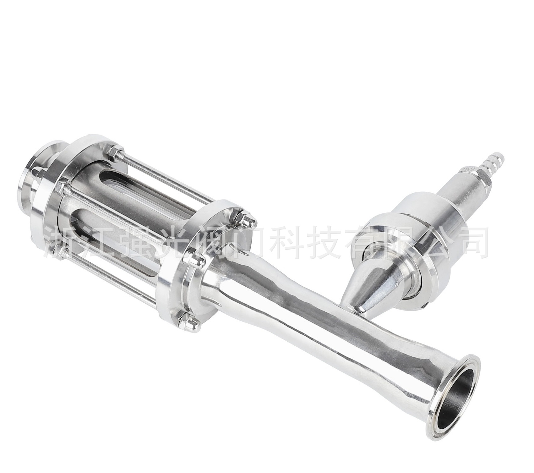 卫生级不锈钢，啤酒，快装，活接，食品级文丘里管，麦汁充氧器