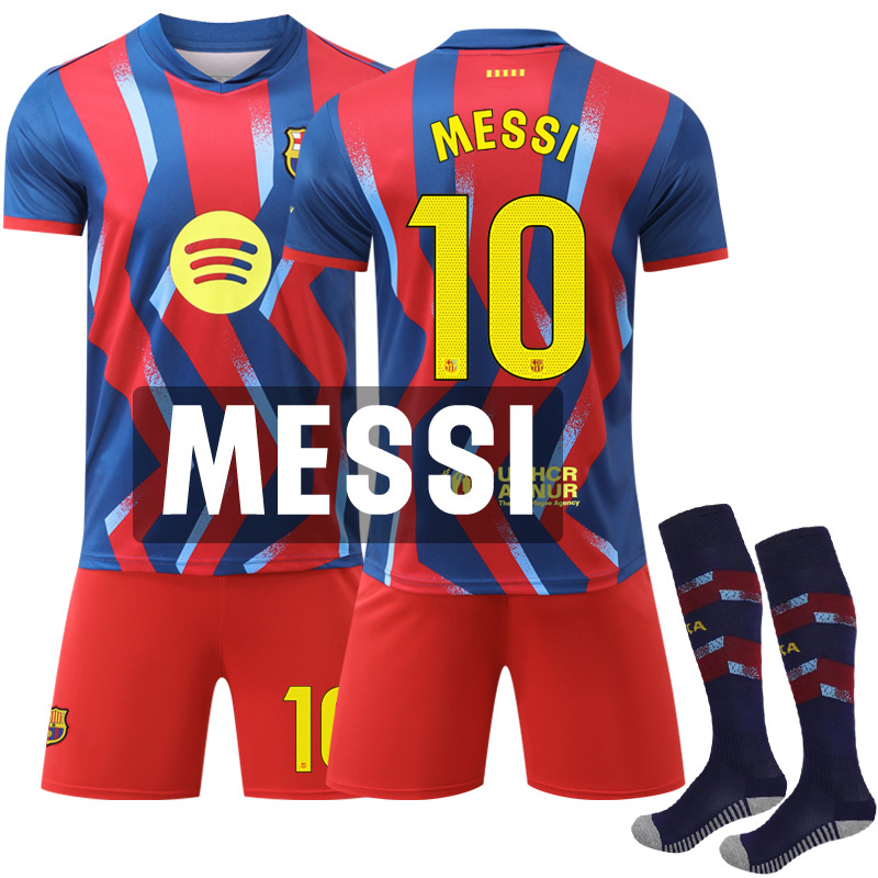 Conjunto de Uniforme de Fútbol N° 10 de Poliéster para Deporte y Fútbol