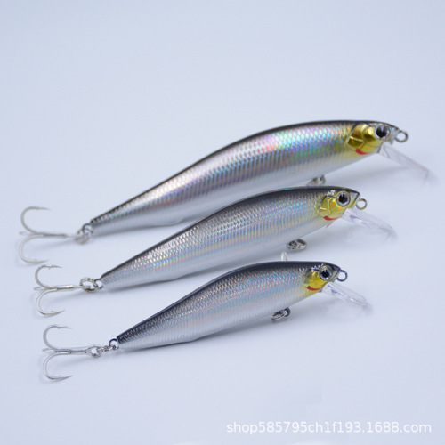 Luya bait freshwater fishing gear far silver fish white strip dead fly system swordfish cocked mouth freshwater fake bait long throw submersible minnow