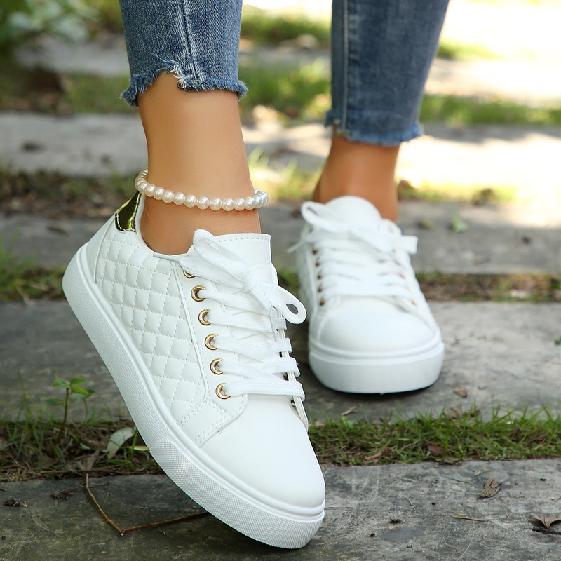 Casual Sports Sneakers for Women 2024 Spring & Fall Women's Shoes New Color Matching Thick Sole Heightening White Shoes Casual Sports Sneakers for Women 2024 Spring & Fall Women's Shoes New Color Matching Thick Sole Heightening White Shoes