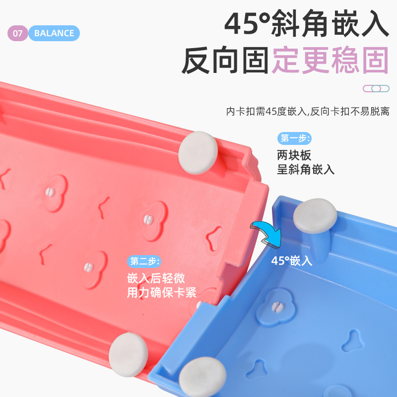 Fuente fábrica juguetes de educación temprana para niños equipo de entrenamiento de integración sensorial equilibrio táctil pisando el arco iris sobre el río material didáctico de piedra