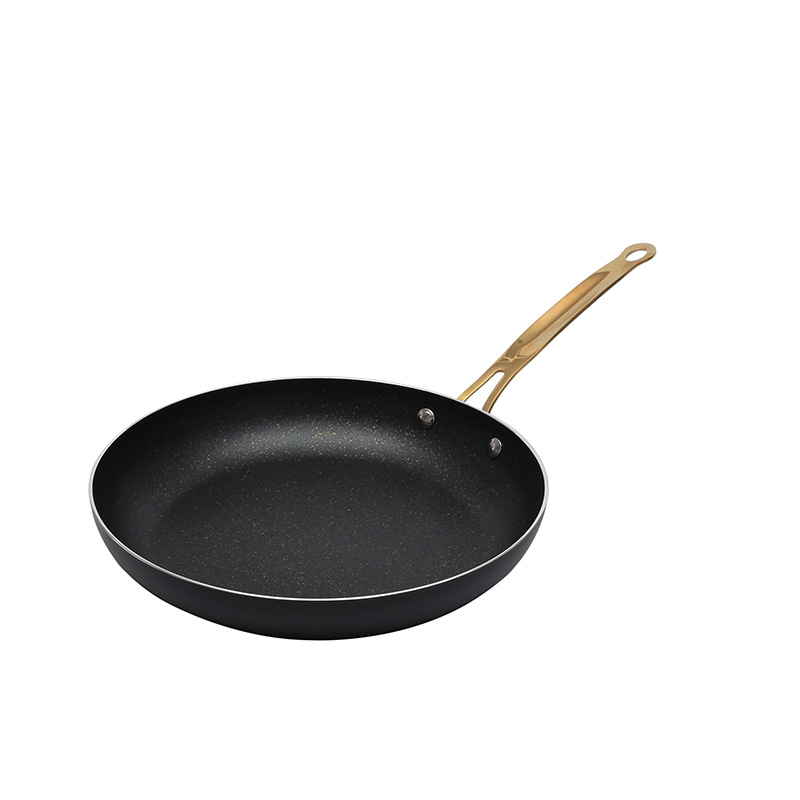 Doble FONDO DE ALUMINIO sartén filete pan de aluminio fondo plano menos negro de humo estilo coreano colorido antiadherente sartén pan de regalo