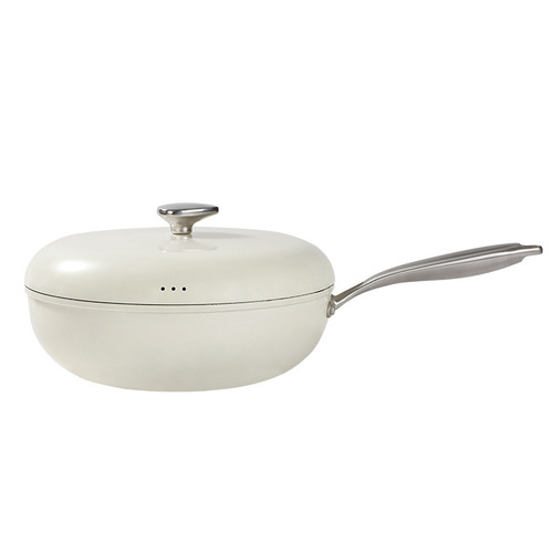 New cobblestone wok household medical stone non-stick pan enamel glaze multi-purpose pan drop shipping
