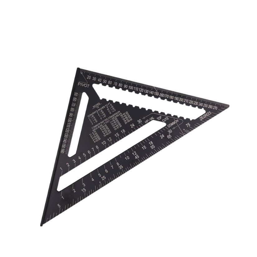 Треугольник из алюминиевого сплава Высокоточный утолщенный 90 градусов деревообрабатывающий квадрат 45 Большой треугольник из алюминиевого сплава