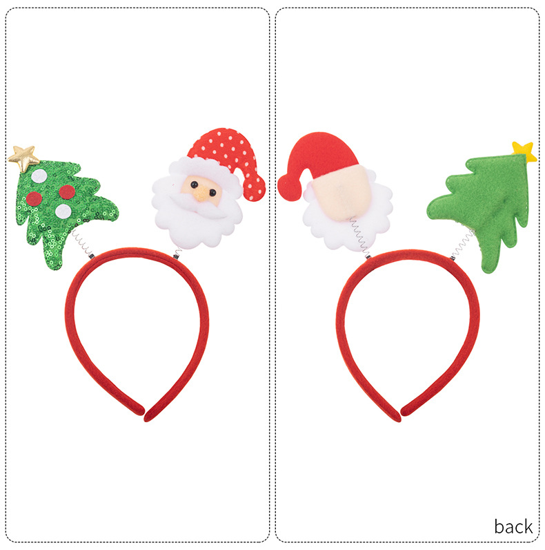 Set cerchietti di natale per feste con fermagli per capelli_voghion.com