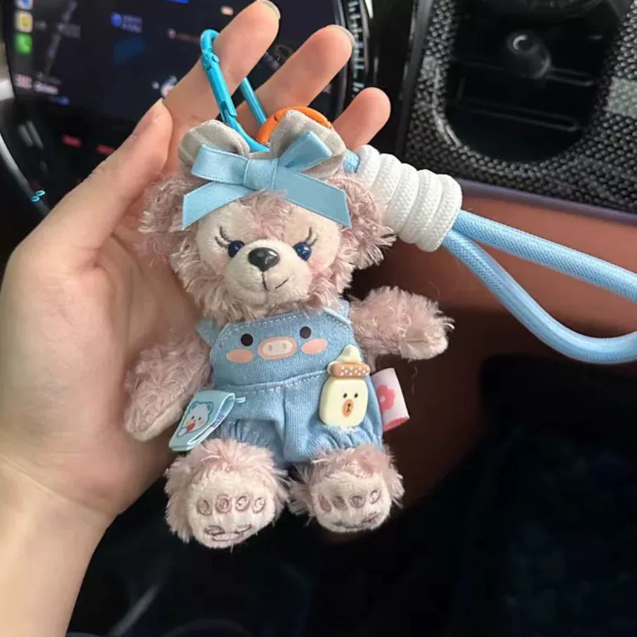 Денимовый милый брелок для ключей, украшение для сумки, подвеска