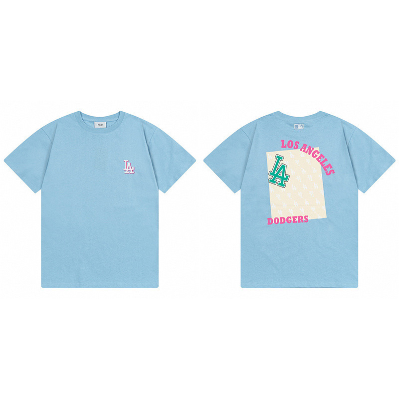 韓国新作MLBバックロゴ大プリントNY半袖Tシャツ男女兼用刺繍カジュアル半袖|undefined