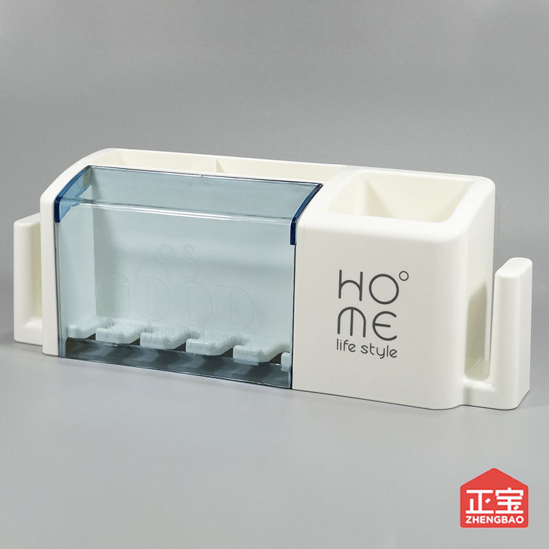 Cuarto de baño montado en la pared titular de cepillo de dientes eléctrico baño ponche-libre taza de lavado titular de cepillo de dientes hogar taza de almacenamiento de rack