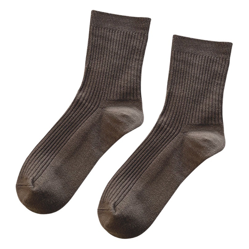 Calcetines Zhuji de algodón puro para hombre, calcetines de media pantorrilla para primavera y otoño, calcetines de algodón antiolor y absorbentes del sudor para hombre, calcetines largos de algodón para hombre, venta al por mayor.
