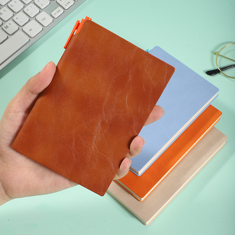 A7软皮面口袋笔记本子 医生护士随身携带可插笔放包里学生记者用