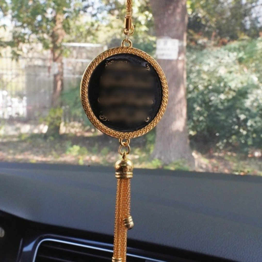 Cross-Border Middle East and Southeast Asia Zinc Alloy Car Seat Prayer Beads Scripture Car Hanging Ornament Car Accessory Source Factory