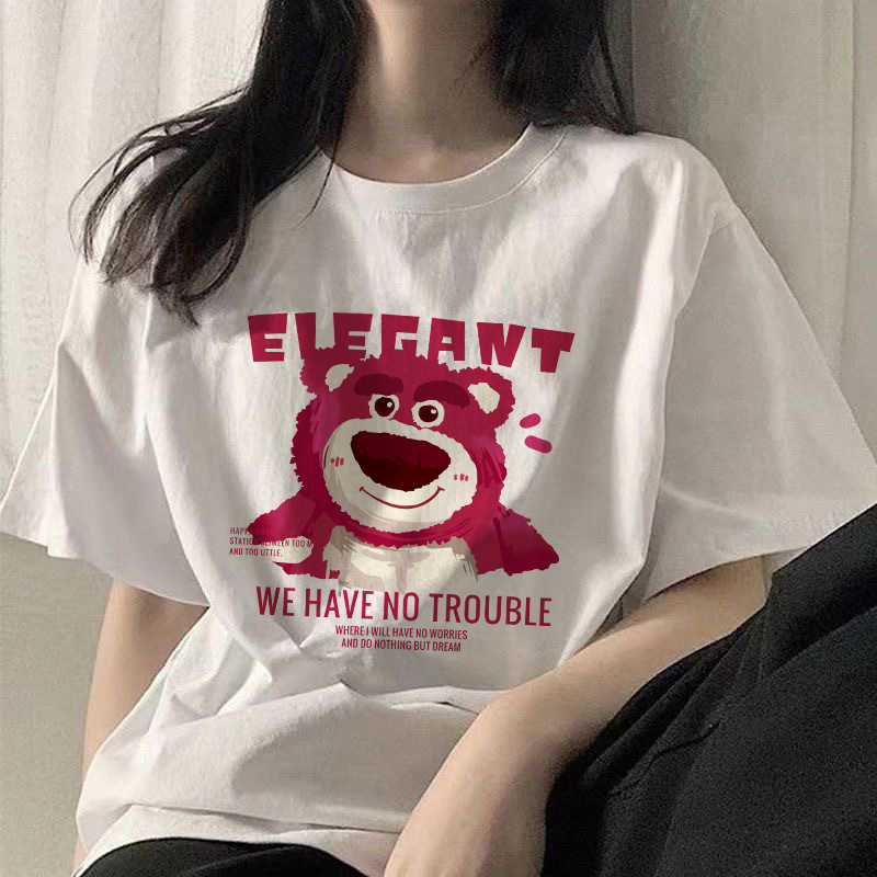 Ice Silk Cool-Feeling Student Tops for Women 2026 New White T-Shirt Women's Short-Sleeved Hong Kong Style Loose and Lazy Style One Piece