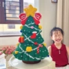 Extra large 55cm dark green Christmas tree + free building block hammer
