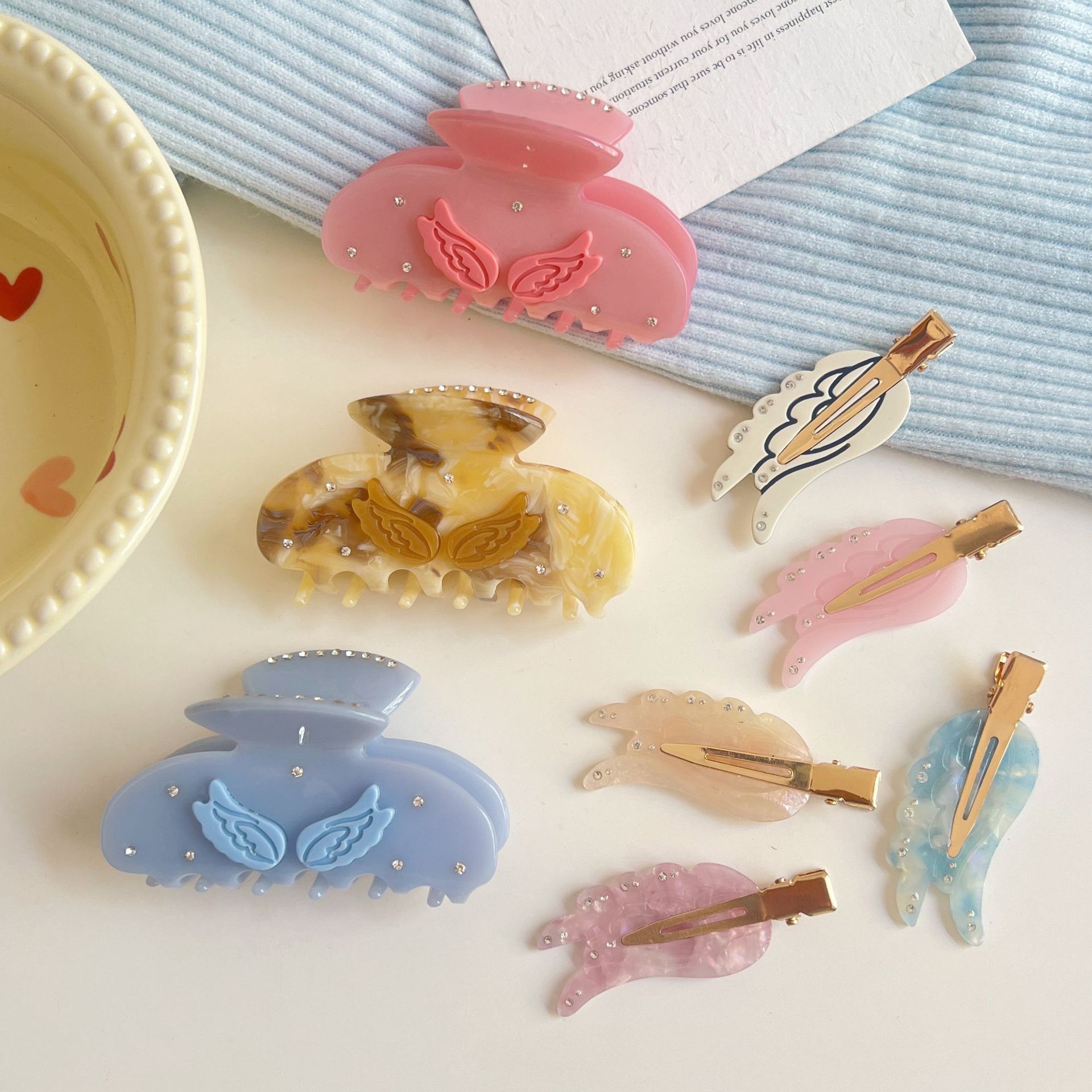 Women's Wings IG Style Sweet Acetic Acid Sheets Hair Clip Hair Claws display picture 5