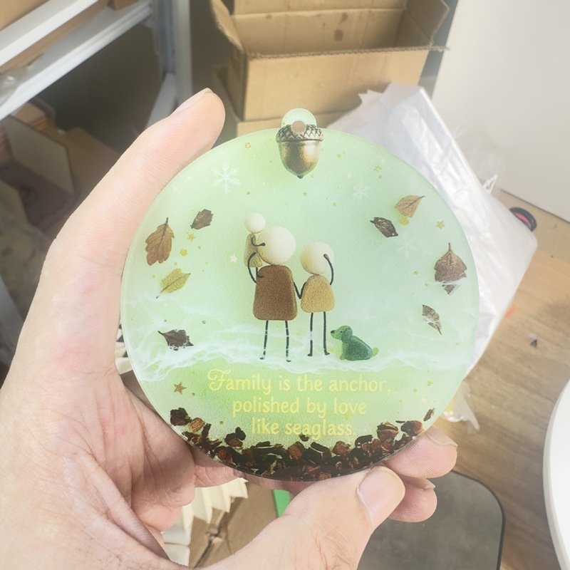 跨境新品情感圣诞节装饰品亚克力圣诞树装饰挂件友谊吊坠圣诞礼物|undefined
