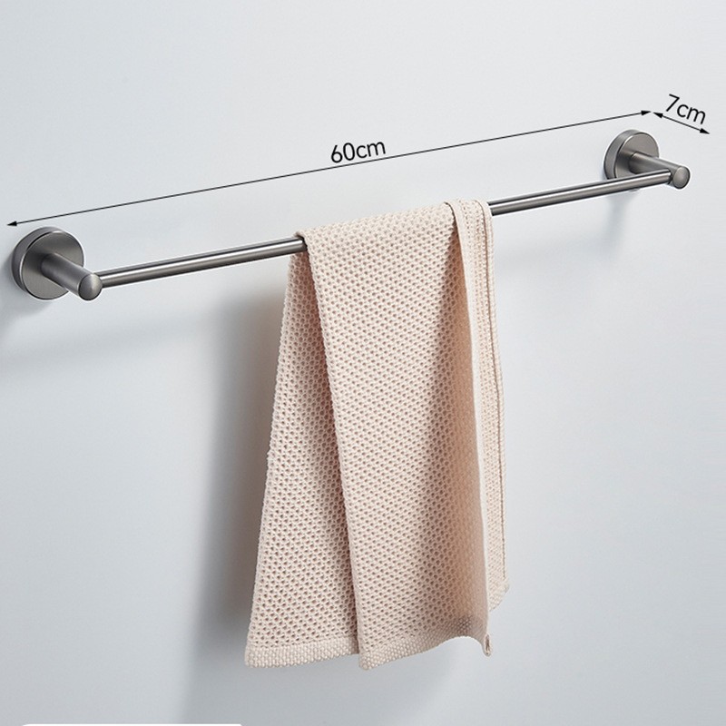 Toallero de acero inoxidable 304, toallero de baño, estante de almacenamiento para baño, barra para toallas montada en la pared sin taladrar, estilo moderno minimalista image 25