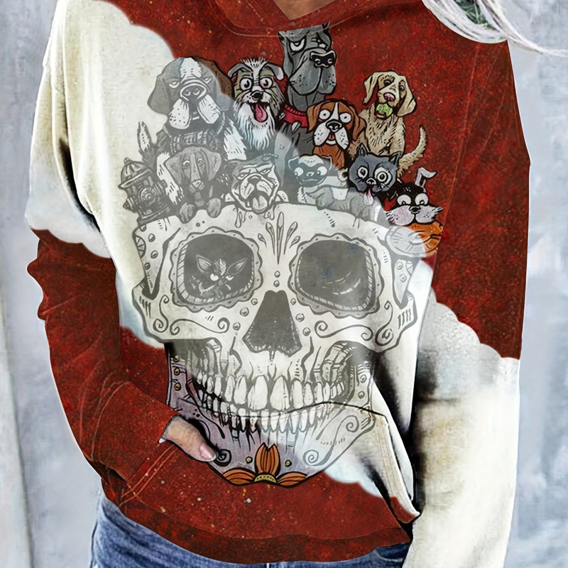Wholesale New Cross-Border Source Western Aztec Bohemian Print Casual Hoodie