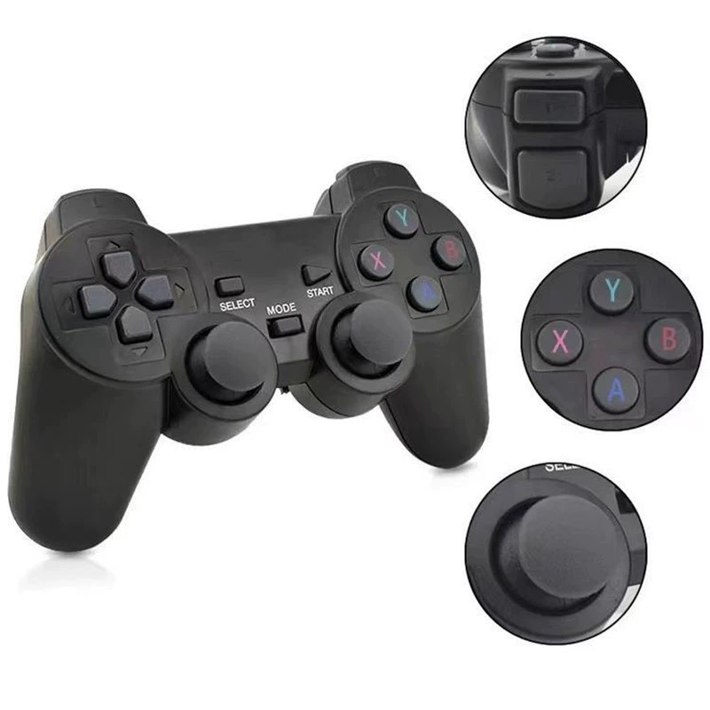 Двойной беспроводной контроллер PS2 поддерживает emuelec, ТВ-бокс, 2.4Г, контроль двух игроков
