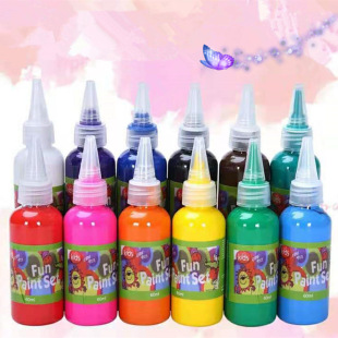 60mlˮϴ���12ɫˮ��ˮ�۱�ϩ�L����� ��ͯDIY�T�fˮϴ��ָ���