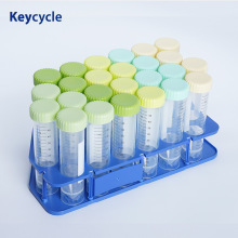 离心管实验室咖啡豆分装管PP塑料25/50ml100毫升可立分装瓶带支架