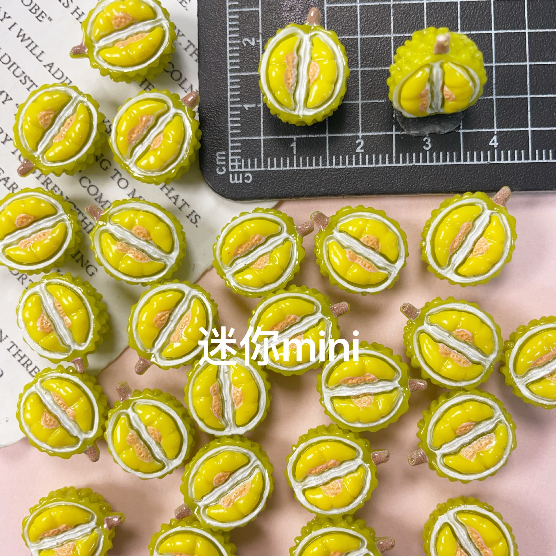 仿真水果 榴莲树脂配件diy奶油胶手机壳美容贴片冰箱贴配件立体
