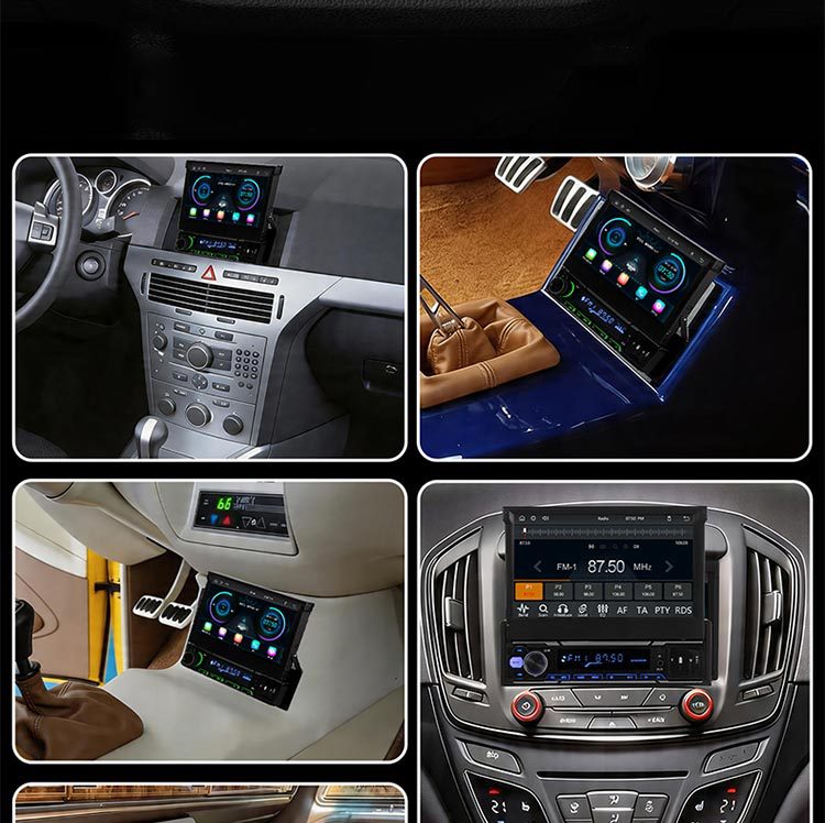 7inch Retractable Car MP5 Card-Insert Radio Bluetooth Hands-Free Player Car MP4 All-in-One Device Carplay