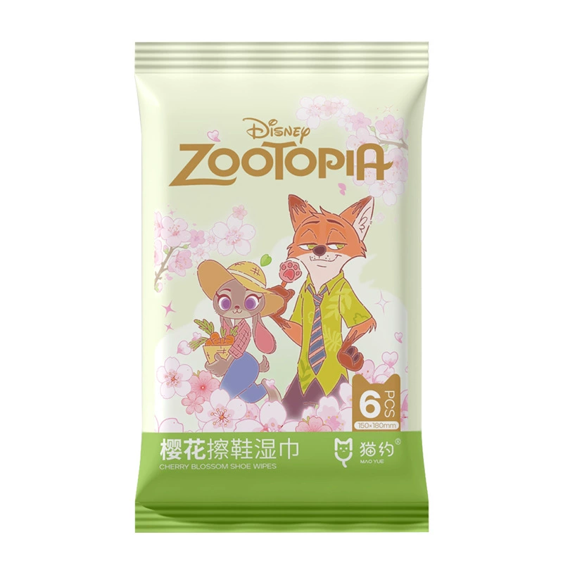 wipes Disney Zootopia White Shoe Wipes для чистки обуви без стирки, одноразовые портативные очищающие салфетки