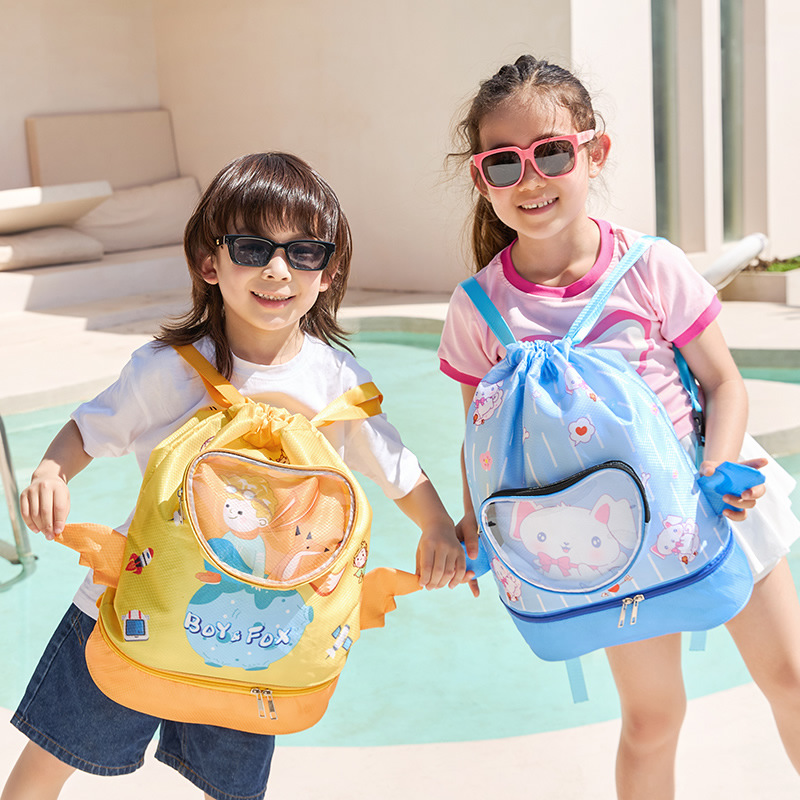 Cartoon children's waterproof bag for swimming for training