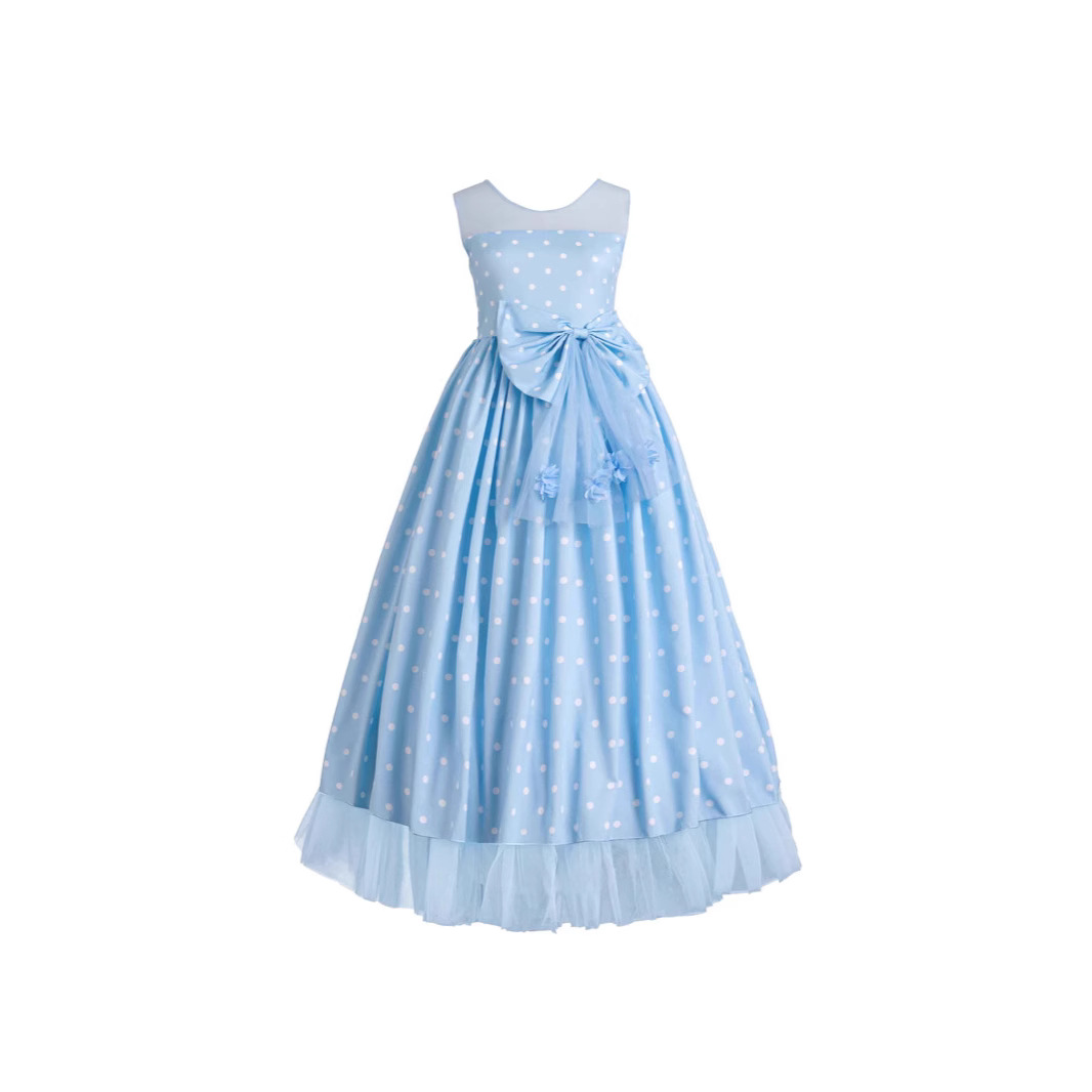 Adolescente vestido de princesa de malla vestido de bar mitzvah vestido de niña de escuela secundaria vestido de padres e hijos vestido de mujer en stock