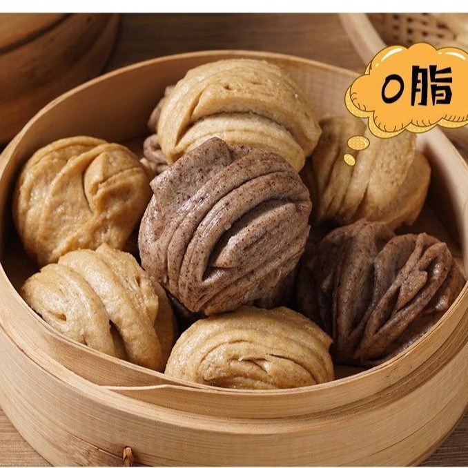 顺丰发货杂粮全麦荞麦黑全麦花卷粗粮手工粗粮蒸煮主食早餐半成品