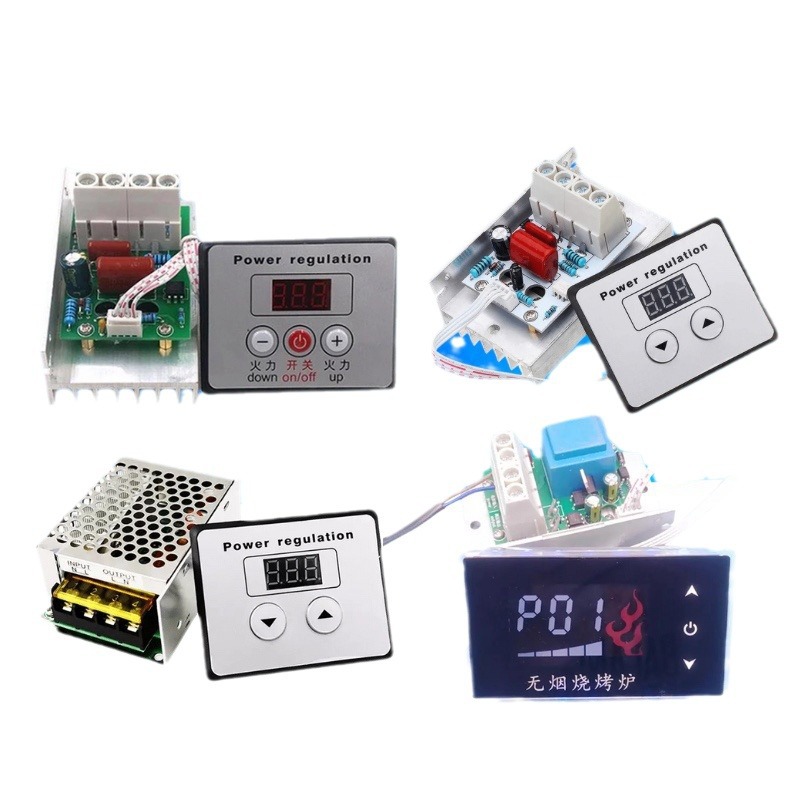 Electric barbecue accessories smokeless black diamond commercial electric barbecue regulator electric heating tube temperature controller