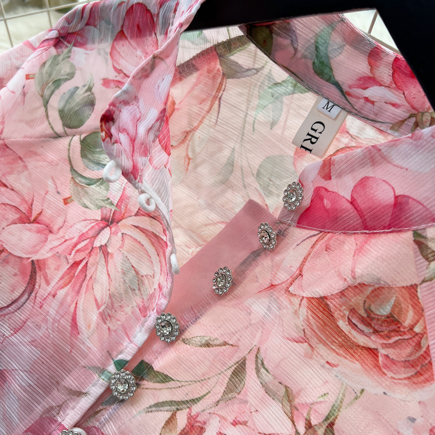 French Romantic Style Women's Two Piece Set Floral Print Blouse And High Waisted Skirt Autumn Elegance And Sophistication_ecoleips.com