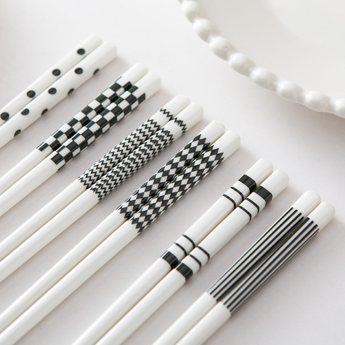 Hepburn simple ceramic chopsticks, easy to clean, high temperature resistance, healthy internet celebrity, high appearance, bone china chopsticks for home use for eating, wholesale