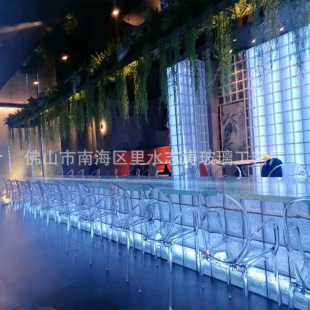 Factory wholesale direct sales can develop table tempered glass KTV bar decoration bar table hot melt glass