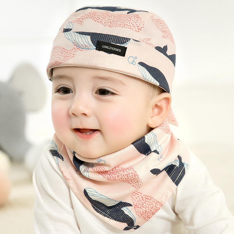 ベビー帽子春と秋の薄い幼児男の子と女の子の純粋な綿の秋と冬の海賊帽子新生児ターバン胎児キャップかわいい|undefined