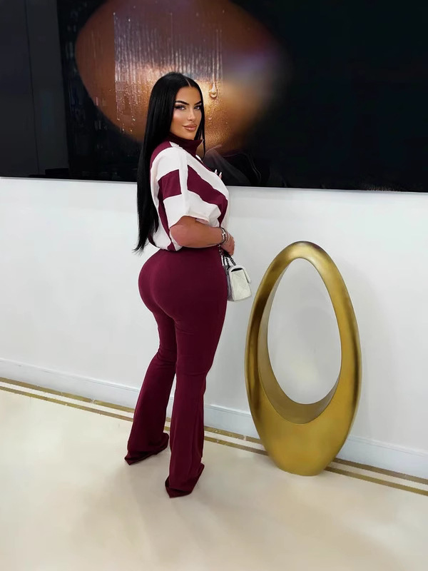 Amazon transfronterizo ropa de mujer europea y americana con costuras de contraste de color de cintura mono sexy bolso de cadera nuevos productos de verano