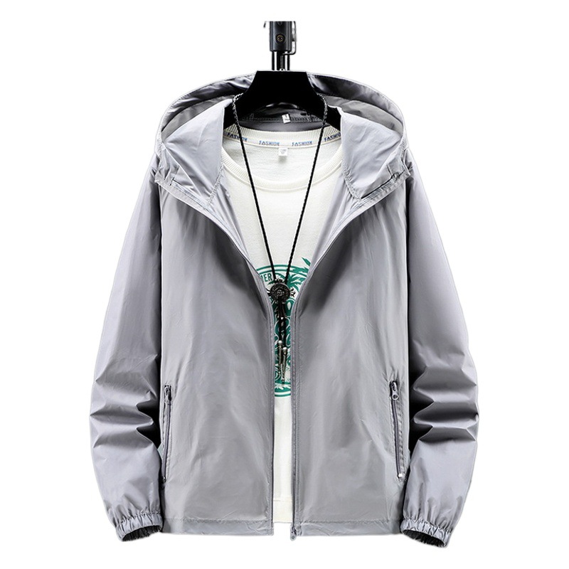 Sun protection clothing plus size factory wholesale summer new outdoor couple quick-drying solid color fishing clothing picture printed logo