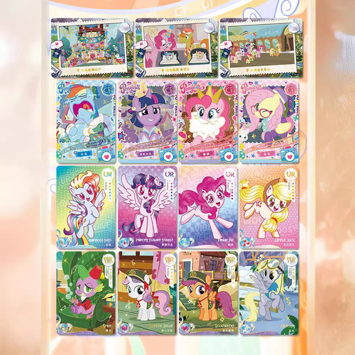 Collectible Card Pack featuring My Little Pony Small Wonder Cards, CR Cards, UR Small Cards, Girl Toys, Official Merchandise, Gift Box, Trading Cards