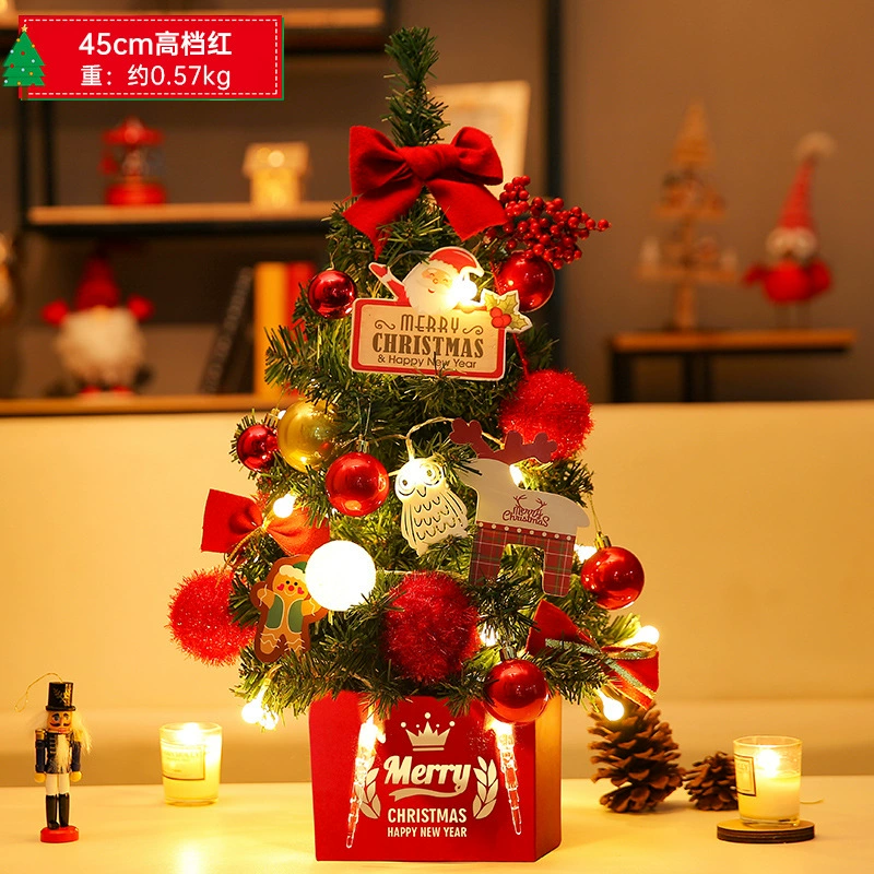 Mini Christmas Tree Pack, 30 / 45 / 60 cm, PVC or PE, 12 pcs per bundle