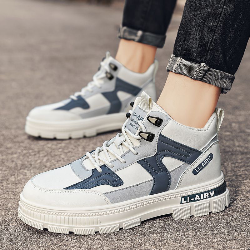 Martin botas para hombres 2024 nuevo invierno de alta altura de invierno casual de invierno juvenil zapatos blancos de alta altura de botas de trabajo