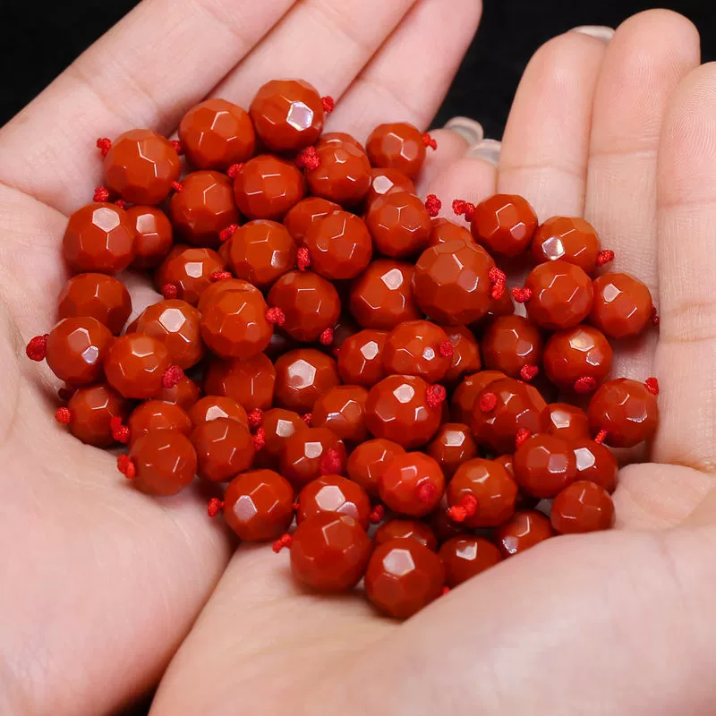 Red diamond natural ore, beads, bead bracelet, accessory