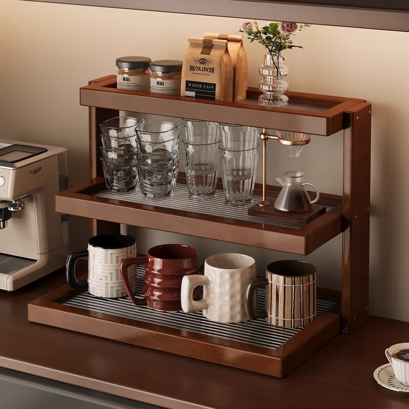 カップホルダー収納ラックカップ収納ウォーターカップラックダイニングテーブルカウンタートップデスクトップコーナーティーカップコーヒーカップ収納配置|undefined