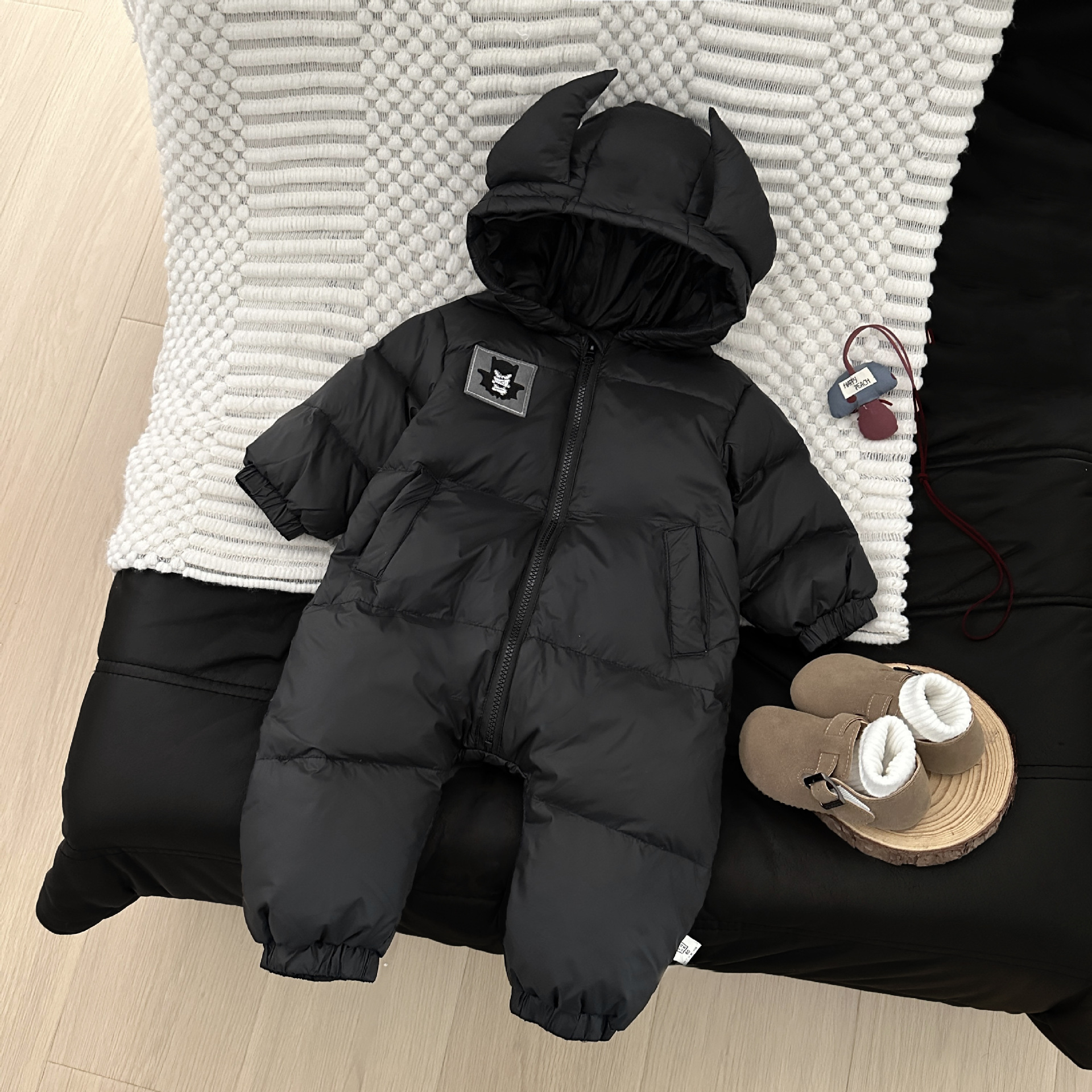 Baby plumón jaqueta de invierno baby outwear ropa caliente chico guapo estilo extranjero ropa de escalada blanca